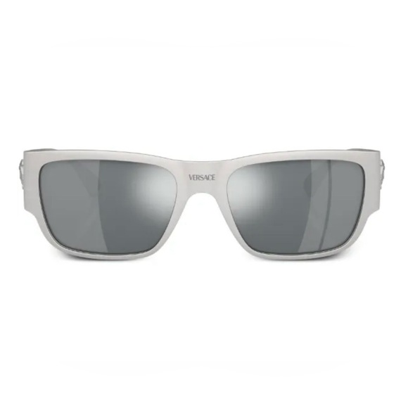 Versace Medusa rectangle metal sunglasses - Picture 1 of 3
